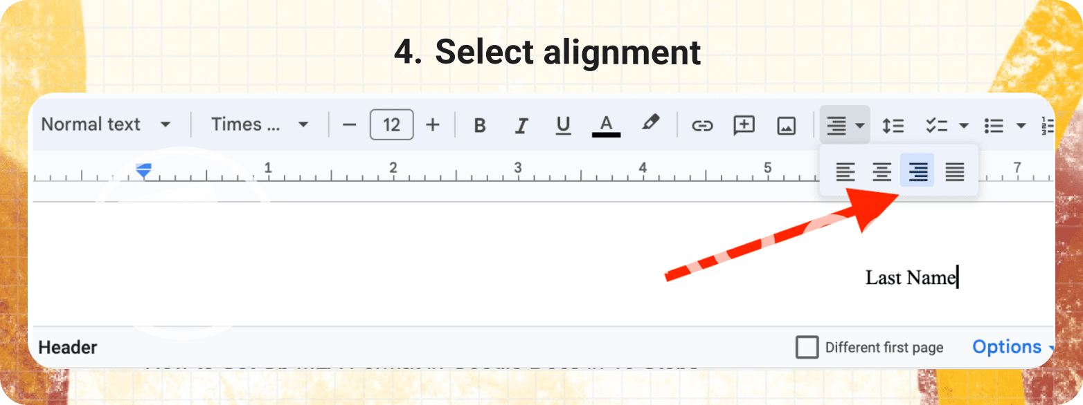 Select alignment